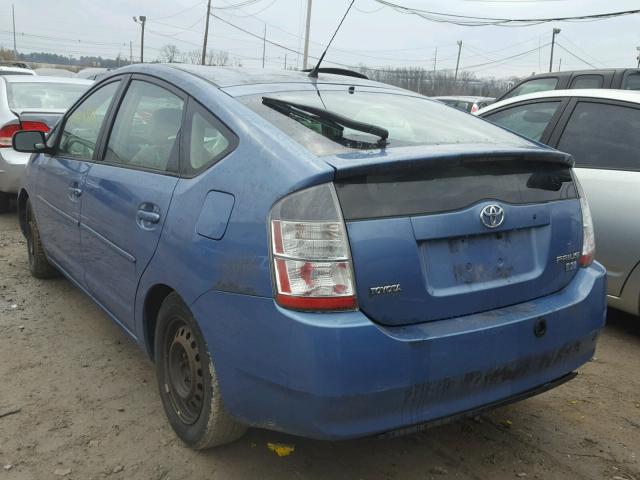 JTDKB20U153005571 - 2005 TOYOTA PRIUS BLUE photo 3