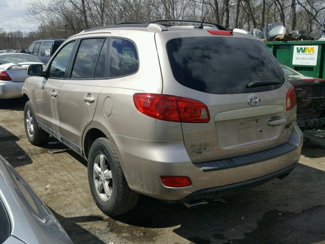 5NMSG73D87H049081 - 2007 HYUNDAI SANTA FE G TAN photo 3