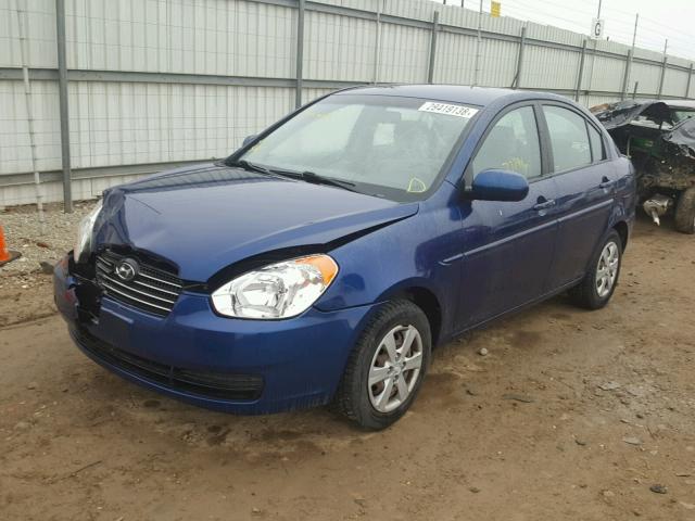 KMHCN4AC7AU470756 - 2010 HYUNDAI ACCENT GLS BLUE photo 2