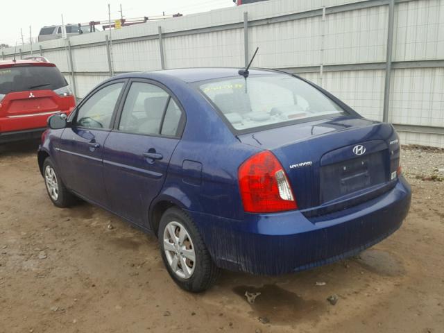 KMHCN4AC7AU470756 - 2010 HYUNDAI ACCENT GLS BLUE photo 3