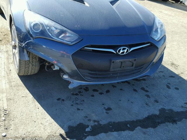 KMHHT6KD0DU092332 - 2013 HYUNDAI GENESIS CO BLUE photo 9