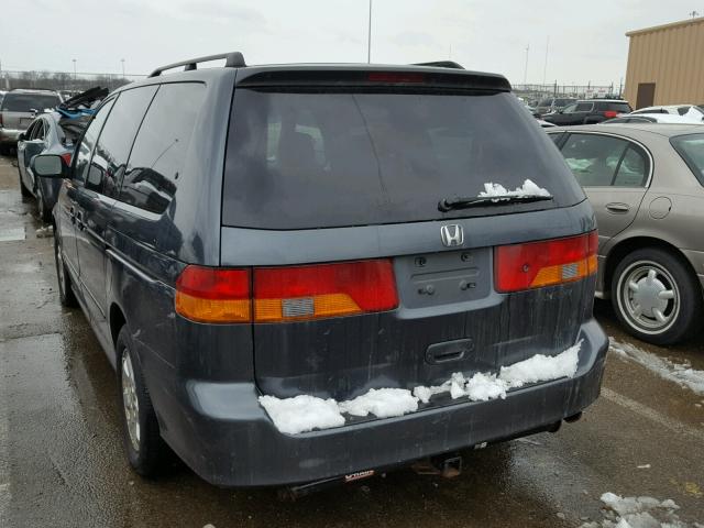 5FNRL18613B120103 - 2003 HONDA ODYSSEY EX GRAY photo 3