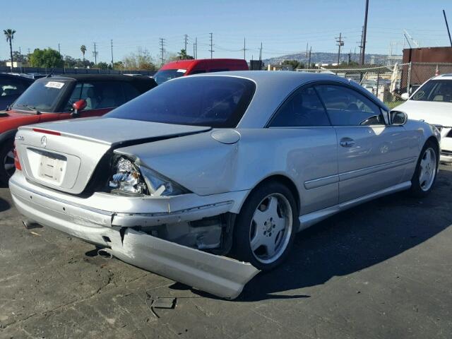 WDBPJ75J92A030728 - 2002 MERCEDES-BENZ CL 500 SILVER photo 4