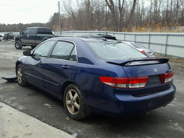 1HGCM56824A023518 - 2004 HONDA ACCORD EX BLUE photo 3