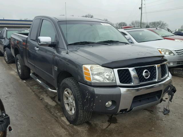 1N6AA06B54N589000 - 2004 NISSAN TITAN XE GRAY photo 1