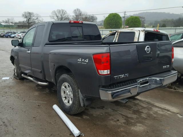 1N6AA06B54N589000 - 2004 NISSAN TITAN XE GRAY photo 3