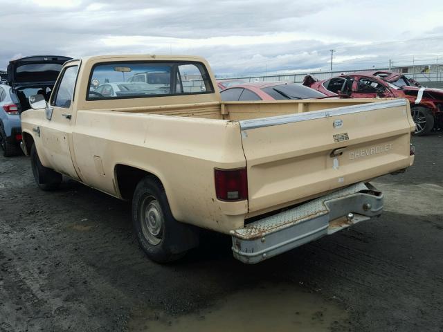 1GCDC14D6CJ148485 - 1982 CHEVROLET C10 YELLOW photo 3