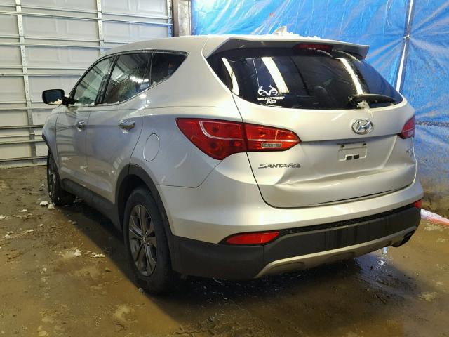 5XYZTDLB4DG073942 - 2013 HYUNDAI SANTA FE S SILVER photo 3