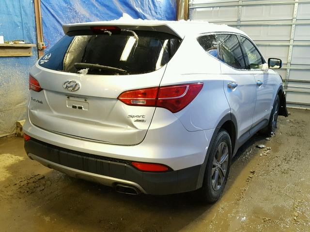 5XYZTDLB4DG073942 - 2013 HYUNDAI SANTA FE S SILVER photo 4