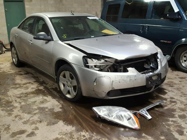 1G2ZG57B684216449 - 2008 PONTIAC G6 BASE SILVER photo 1