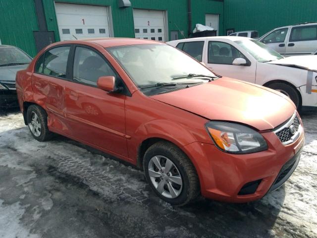 KNADH4B33A6728089 - 2010 KIA RIO LX ORANGE photo 1