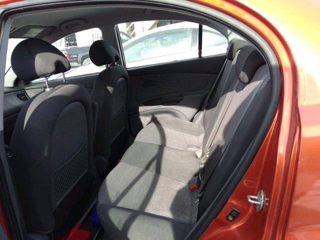 KNADH4B33A6728089 - 2010 KIA RIO LX Նարնջագույն լուսանկար 6