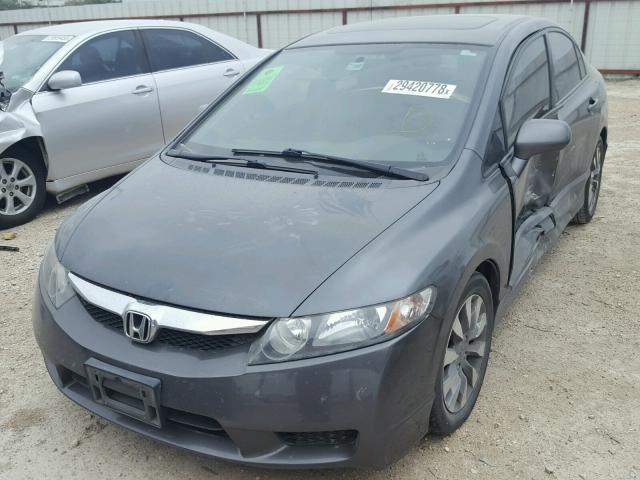 2HGFA169X9H520798 - 2009 HONDA CIVIC EXL GRAY photo 2