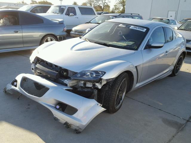 JM1FE173240140445 - 2004 MAZDA RX8 SILVER photo 2