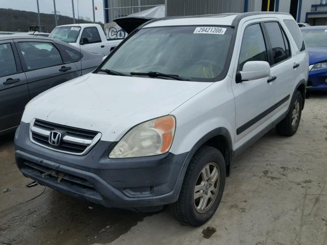 SHSRD78862U005487 - 2002 HONDA CR-V EX WHITE photo 2