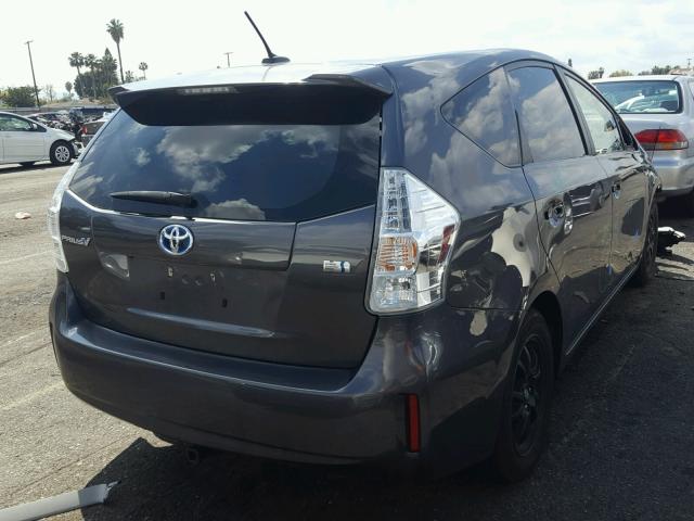 JTDZN3EU9C3171029 - 2012 TOYOTA PRIUS V GRAY photo 4