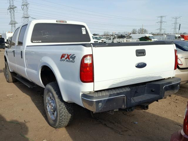 1FTWW3BR1AEA74280 - 2010 FORD F350 SUPER WHITE photo 3