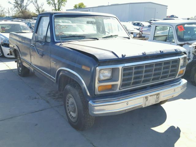 1FTDF15E6BPB00916 - 1981 FORD F150 BLUE photo 1