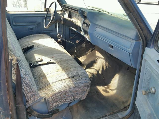 1FTDF15E6BPB00916 - 1981 FORD F150 BLUE photo 5