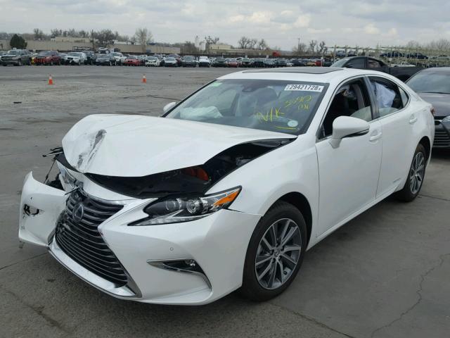 JTHBW1GG1G2102890 - 2016 LEXUS ES 300H WHITE photo 2