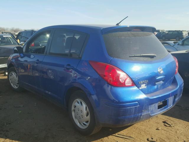 3N1BC13E29L401159 - 2009 NISSAN VERSA S BLUE photo 3