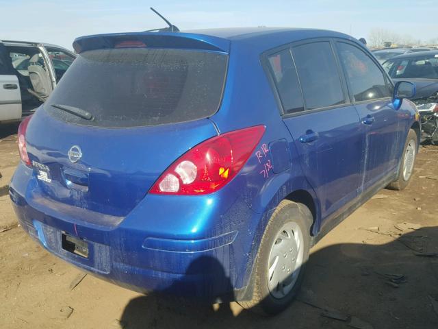 3N1BC13E29L401159 - 2009 NISSAN VERSA S BLUE photo 4