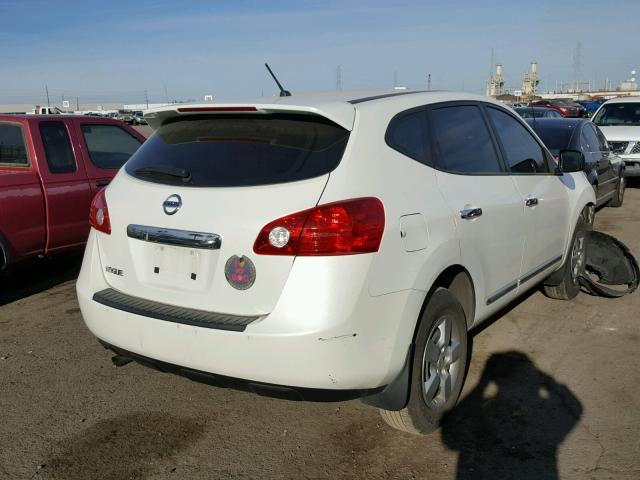 JN8AS5MT3BW157283 - 2011 NISSAN ROGUE S WHITE photo 4