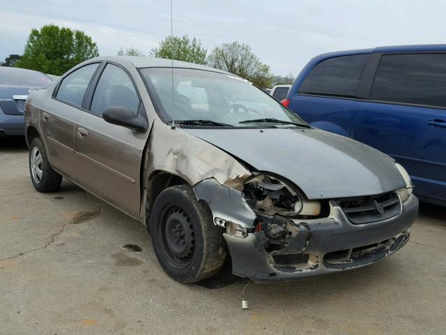 1B3ES26C32D514208 - 2002 DODGE NEON GOLD photo 1