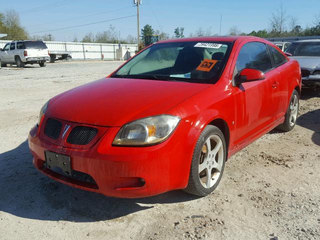 1G2AT18H597175123 - 2009 PONTIAC G5 GT RED photo 2