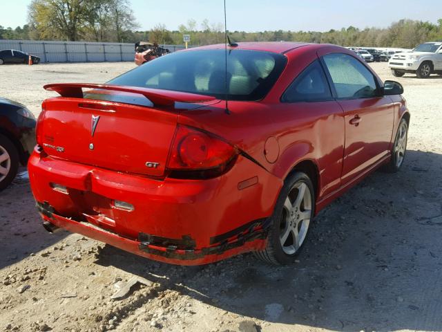 1G2AT18H597175123 - 2009 PONTIAC G5 GT RED photo 4