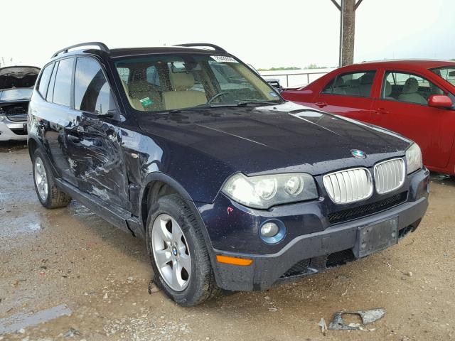 WBXPC93467WF10777 - 2007 BMW X3 3.0SI BLUE photo 1
