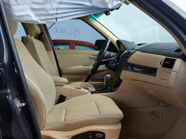 WBXPC93467WF10777 - 2007 BMW X3 3.0SI BLUE photo 5