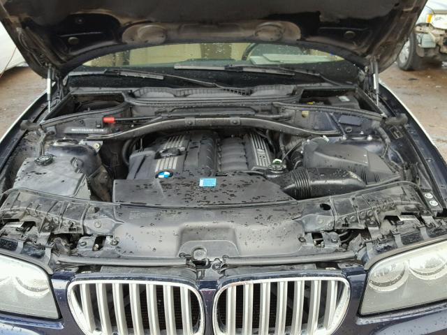 WBXPC93467WF10777 - 2007 BMW X3 3.0SI BLUE photo 7