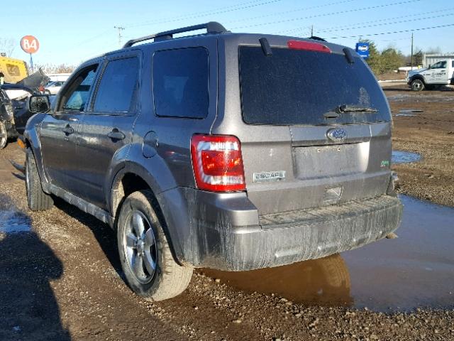 1FMCU9DGXCKC04399 - 2012 FORD ESCAPE XLT GRAY photo 3