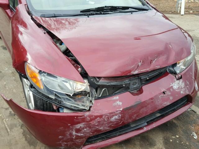 1HGFA16908L058530 - 2008 HONDA CIVIC EXL BURGUNDY photo 9