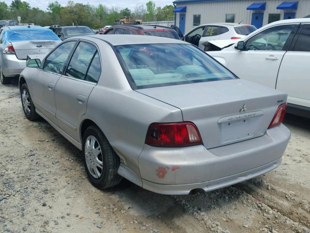 4A3AA46G03E201074 - 2003 MITSUBISHI GALANT ES SILVER photo 3