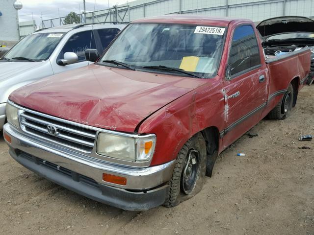 JT4VD10A7R0021367 - 1994 TOYOTA T100 DX MAROON photo 2