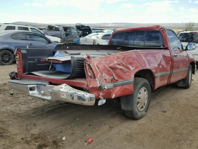 JT4VD10A7R0021367 - 1994 TOYOTA T100 DX MAROON photo 4
