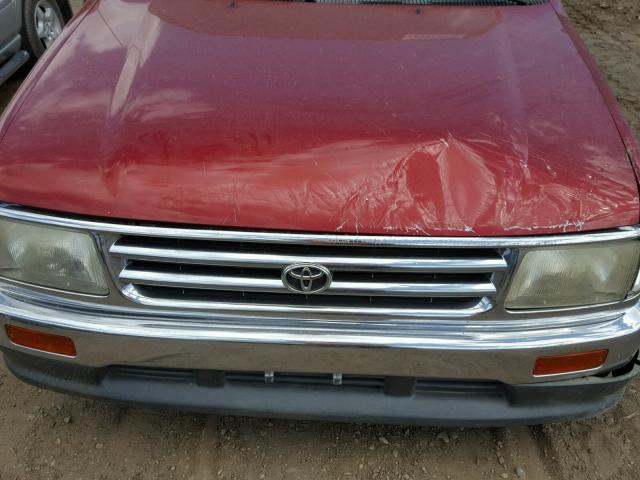 JT4VD10A7R0021367 - 1994 TOYOTA T100 DX MAROON photo 7