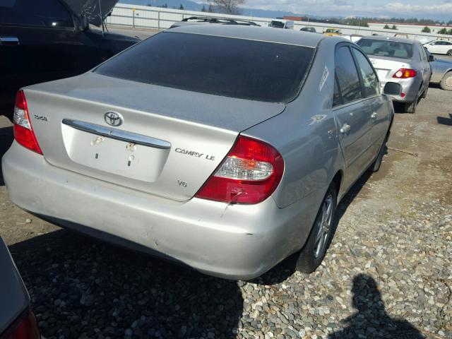 4T1BF30K72U507530 - 2002 TOYOTA CAMRY LE SILVER photo 4