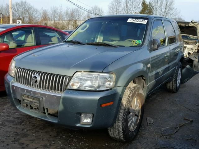 4M2YU56Z06KJ01444 - 2006 MERCURY MARINER GREEN photo 2