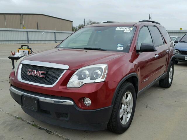 1GKER13707J160950 - 2007 GMC ACADIA SLE RED photo 2