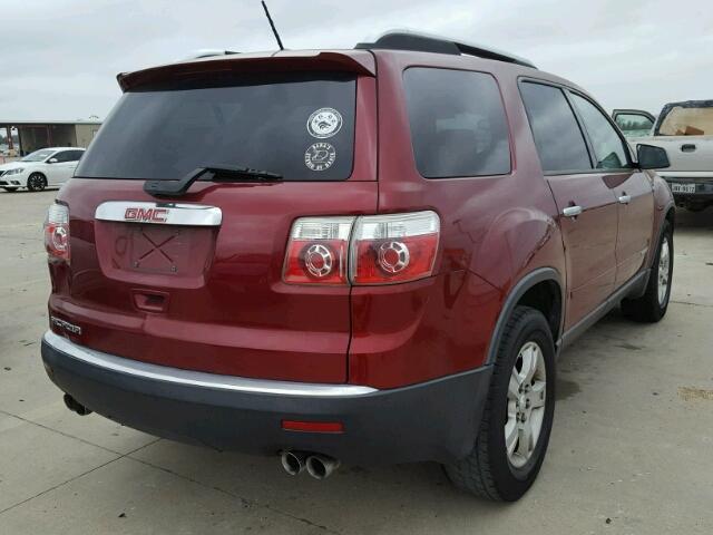 1GKER13707J160950 - 2007 GMC ACADIA SLE RED photo 4