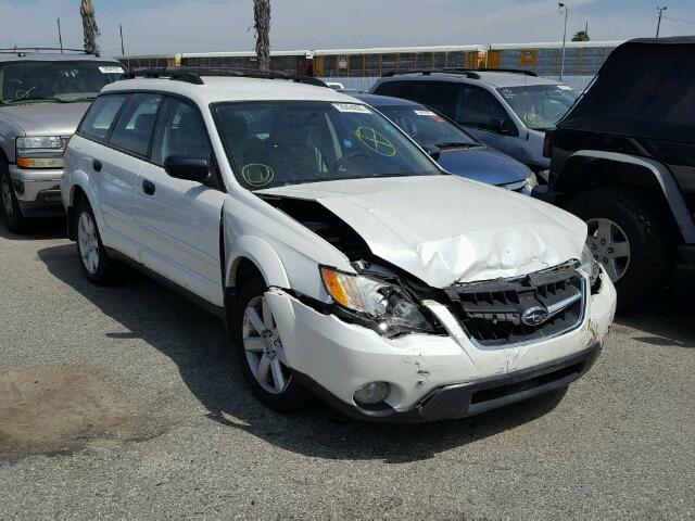 4S4BP61C497323774 - 2009 SUBARU OUTBACK 2. WHITE photo 1