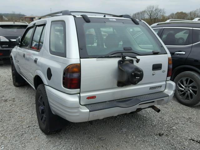 4S6DM58W714406172 - 2001 HONDA PASSPORT E SILVER photo 3