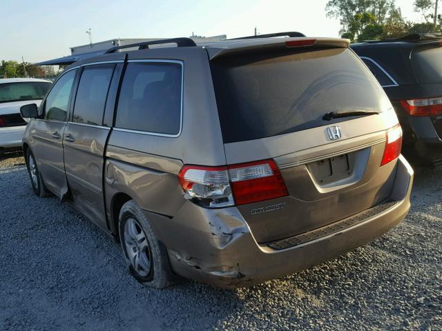 5FNRL38436B415797 - 2006 HONDA ODYSSEY EX GOLD photo 3