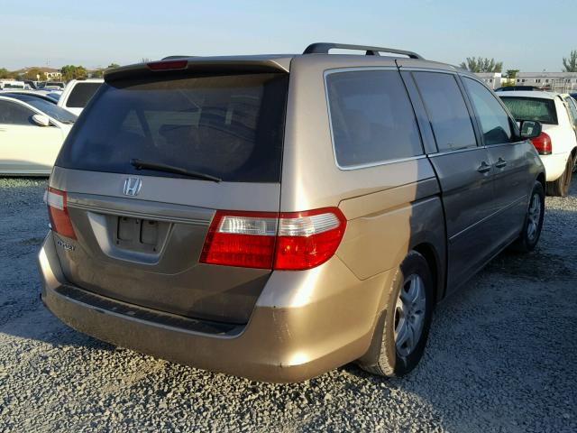 5FNRL38436B415797 - 2006 HONDA ODYSSEY EX GOLD photo 4