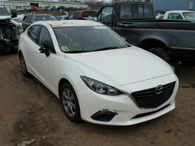 JM1BM1T71E1157419 - 2014 MAZDA 3 SV WHITE photo 1