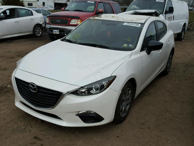 JM1BM1T71E1157419 - 2014 MAZDA 3 SV WHITE photo 2