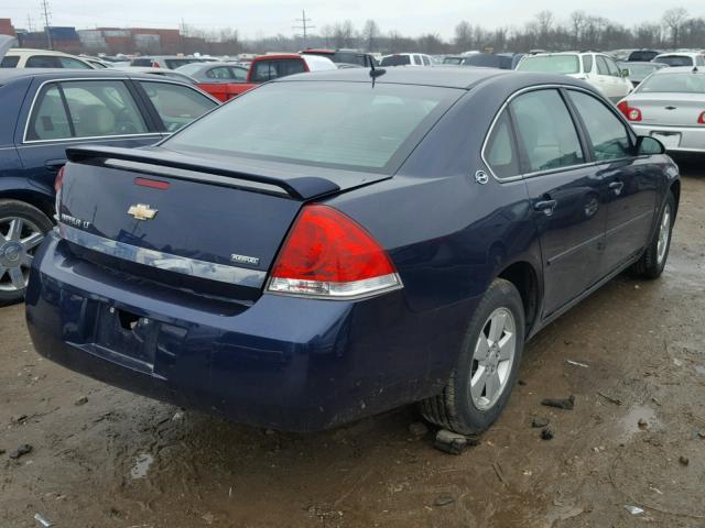 2G1WT58K781242734 - 2008 CHEVROLET IMPALA LT BLUE photo 4